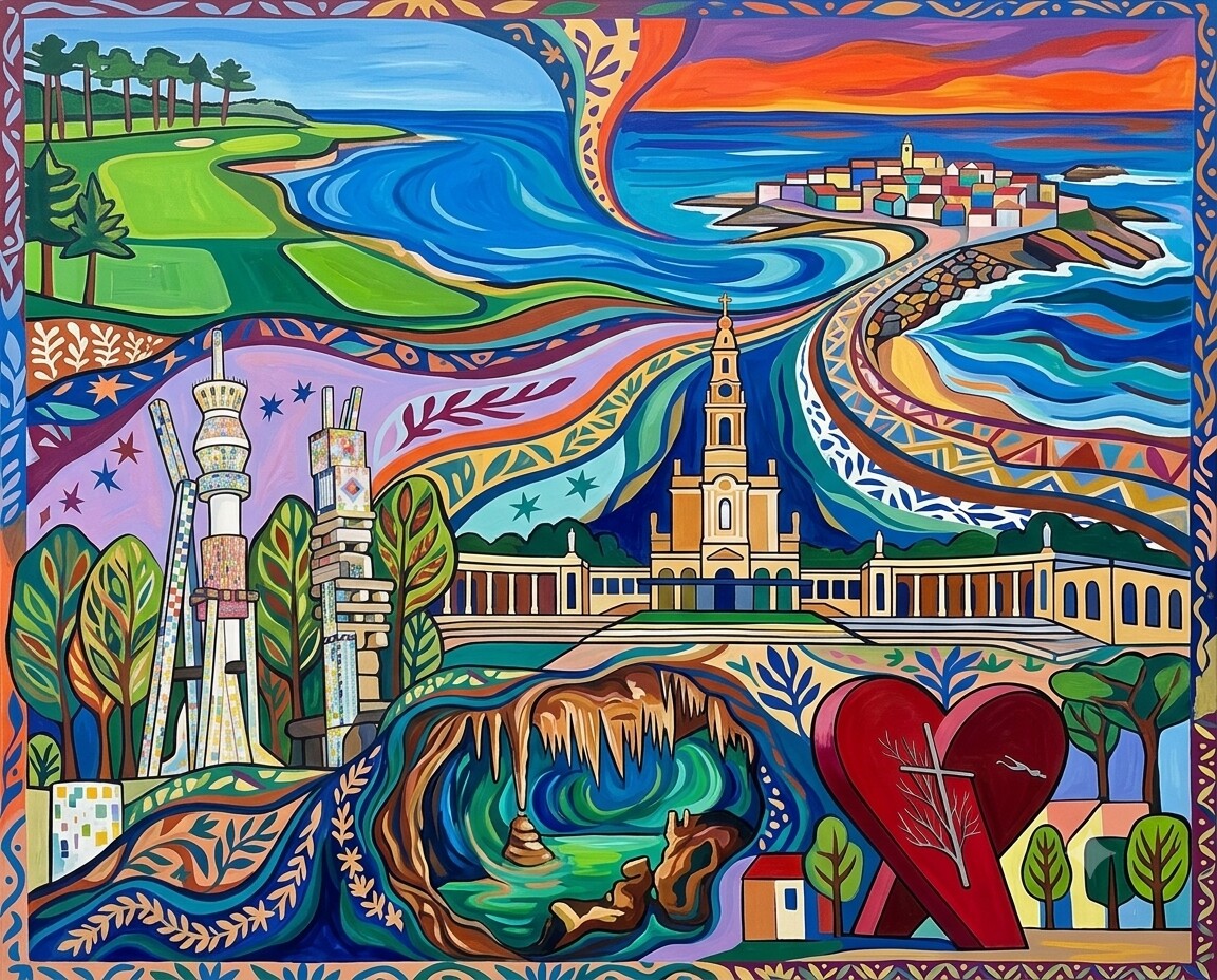 Praia d'el Rey 2023 im Stil von Matisse